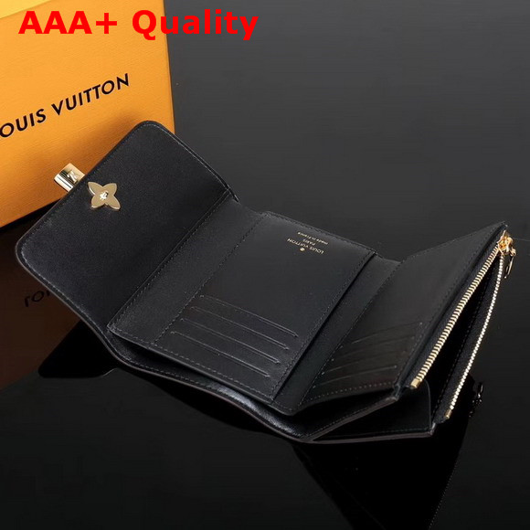 Louis Vuitton Flower Compact Wallet Monogram Coated Canvas Noir M62578 Replica