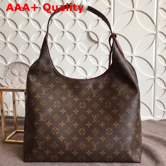 Louis Vuitton Flower Hobo Monogram Coated Canvas Bordeaux M43547 Replica