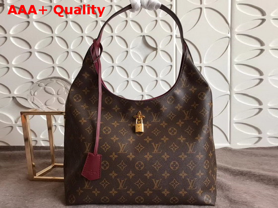 Louis Vuitton Flower Hobo Monogram Coated Canvas Bordeaux M43547 Replica