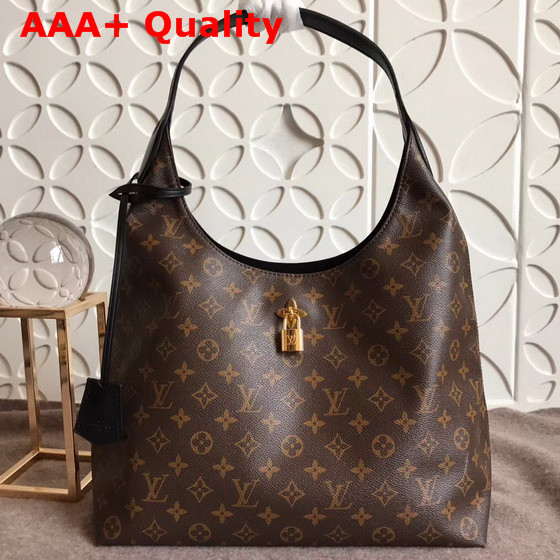 Louis Vuitton Flower Hobo Monogram Coated Canvas Noir M43545 Replica