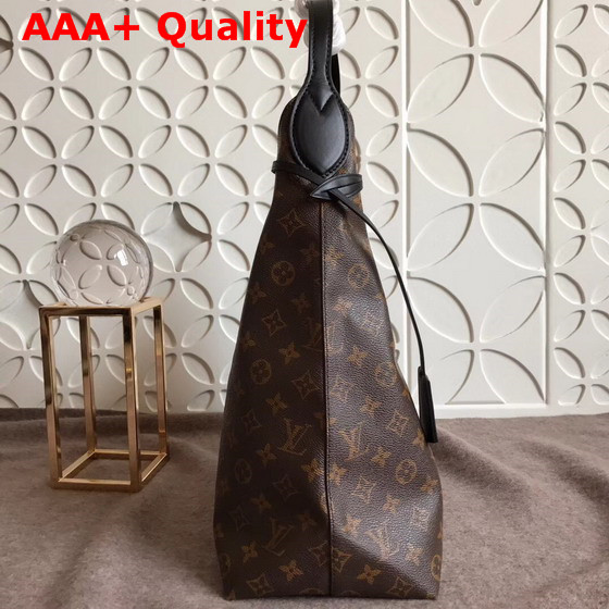 Louis Vuitton Flower Hobo Monogram Coated Canvas Noir M43545 Replica