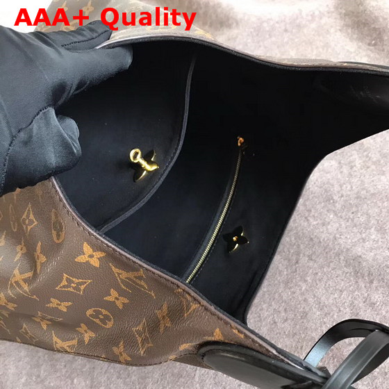 Louis Vuitton Flower Hobo Monogram Coated Canvas Noir M43545 Replica