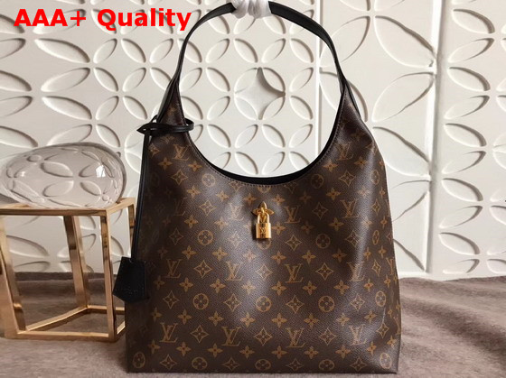 Louis Vuitton Flower Hobo Monogram Coated Canvas Noir M43545 Replica