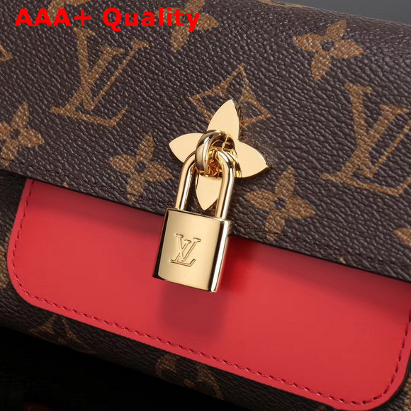 Louis Vuitton Flower Wallet Monogram Coated Canvas Coquelicot M62566 Replica