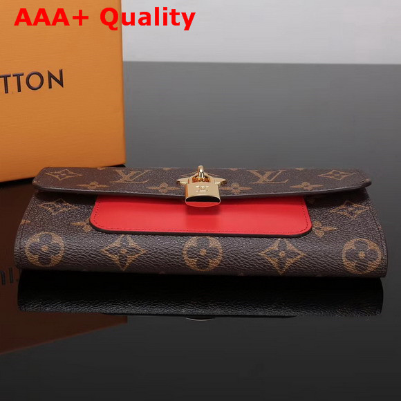 Louis Vuitton Flower Wallet Monogram Coated Canvas Coquelicot M62566 Replica