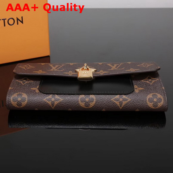 Louis Vuitton Flower Wallet Monogram Coated Canvas Noir M62577 Replica