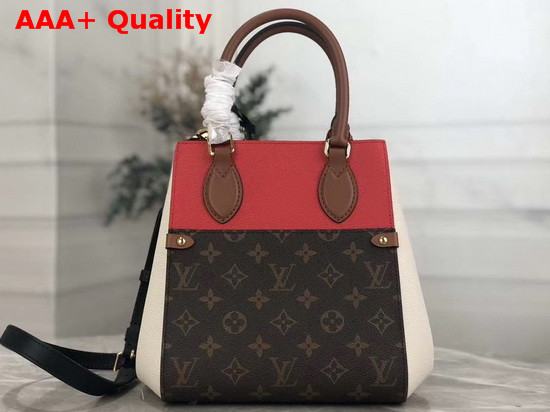 Louis Vuitton Fold Tote PM Cerise Creme Noir M45389 Replica