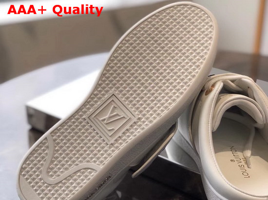 Louis Vuitton Frontrow Open Back Sneaker in White Calf Leather Replica