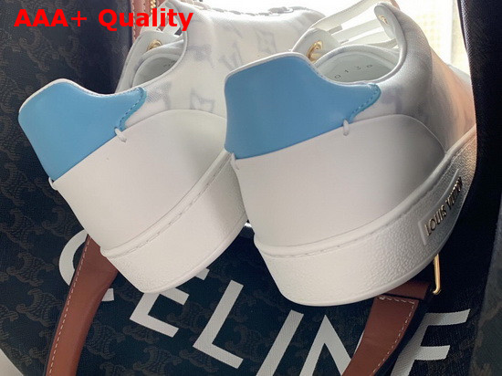 Louis Vuitton Frontrow Sneaker Bleu Technical Fabric and Calf Leather 1A8NY1 Replica