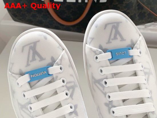 Louis Vuitton Frontrow Sneaker Bleu Technical Fabric and Calf Leather 1A8NY1 Replica