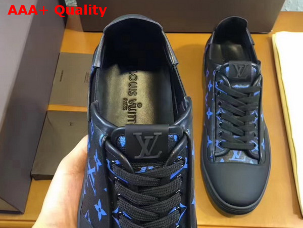 Louis Vuitton Frontrow Sneaker Blue Monogram Canvas Replica