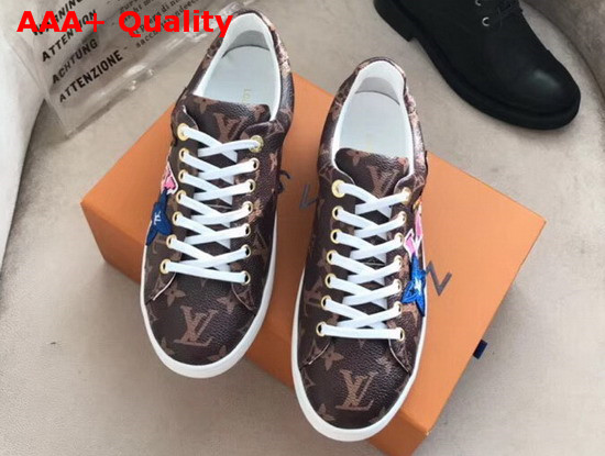 Louis Vuitton Frontrow Sneaker Monogram Canvas with Leather Patches Replica