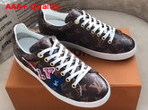 Louis Vuitton Frontrow Sneaker Monogram Canvas with Leather Patches Replica