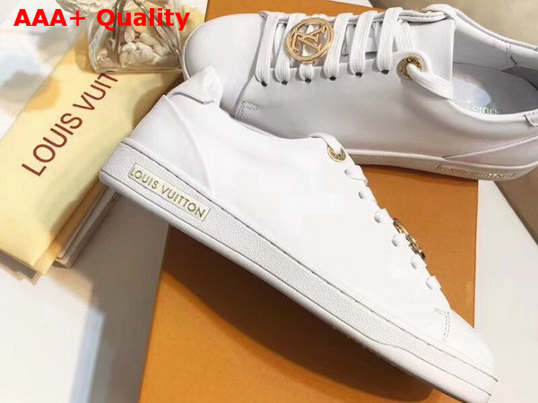 Louis Vuitton Frontrow Sneaker White Plain Calf Leather 1A2XOK Replica