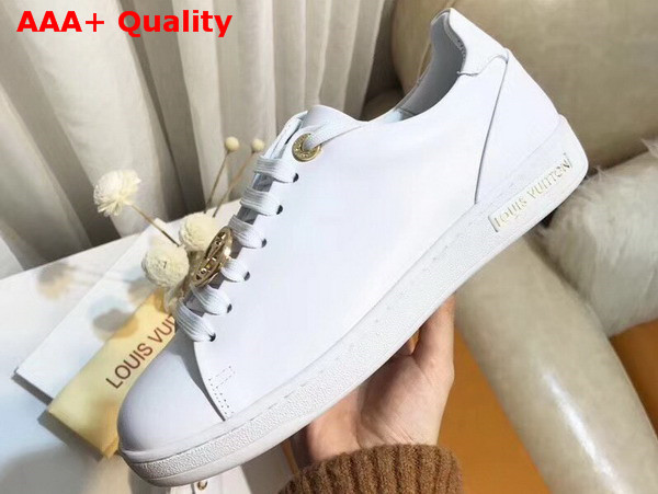 Louis Vuitton Frontrow Sneaker White Plain Calf Leather 1A2XOK Replica