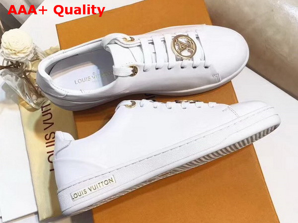 Louis Vuitton Frontrow Sneaker White Plain Calf Leather 1A2XOK Replica