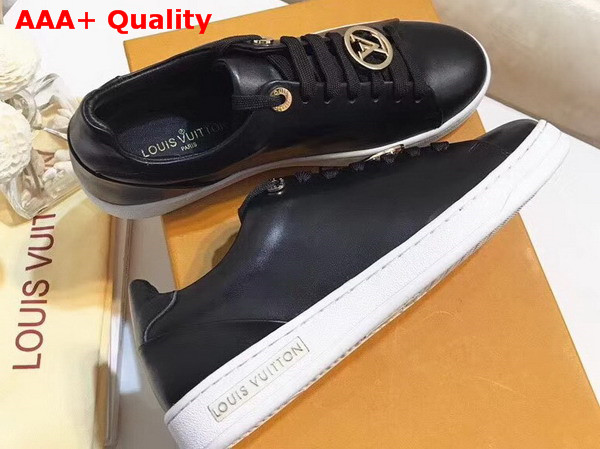 Louis Vuitton Frontrow Sneaker in Black Plain Calf Leather 1A2XOZ Replica