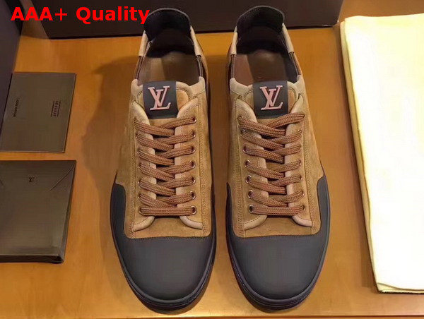 Louis Vuitton Frontrow Sneaker in Brown Suede Calf Replica