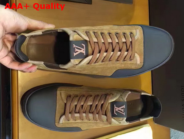 Louis Vuitton Frontrow Sneaker in Brown Suede Calf Replica