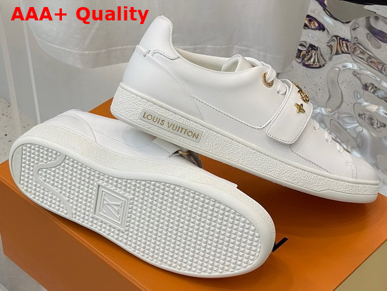 Louis Vuitton Frontrow Sneaker in White Calf Leather with Monogram Studs 1A95Q8 Replica