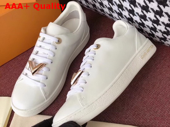 Louis Vuitton Frontrow Trainer in White Calf Leather 1A29XR Replica