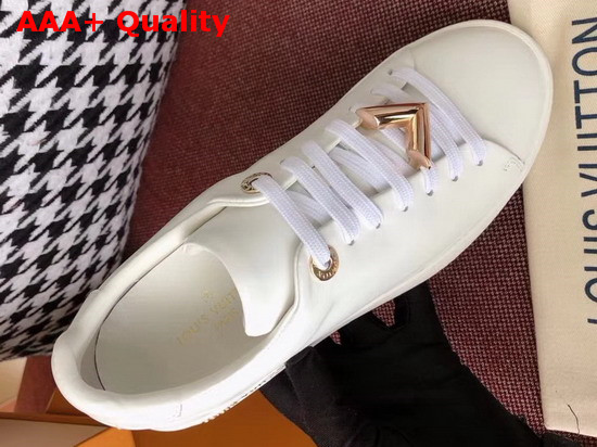 Louis Vuitton Frontrow Trainer in White Calf Leather 1A29XR Replica