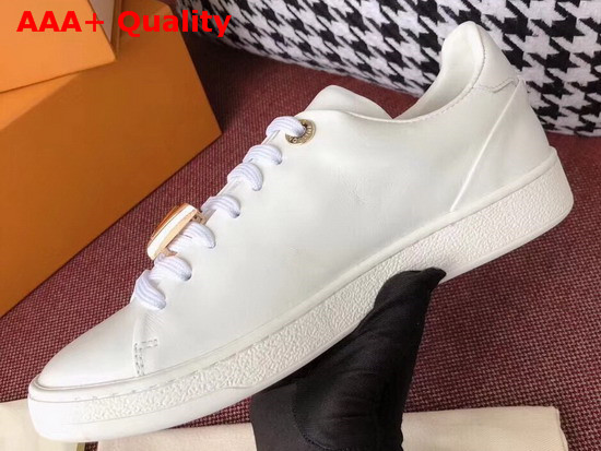 Louis Vuitton Frontrow Trainer in White Calf Leather 1A29XR Replica