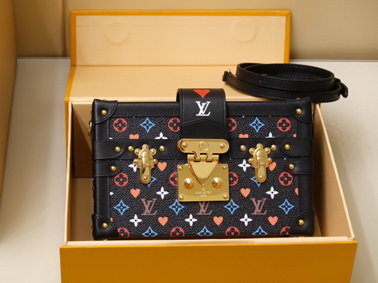 Louis Vuitton Game On Petite Malle in Black Transformed Game On Monogram Canvas M57454 Replica