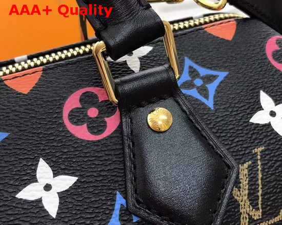 Louis Vuitton Game On Speedy Bandouliere 25 Black Transformed Game On Monogram Canvas Replica