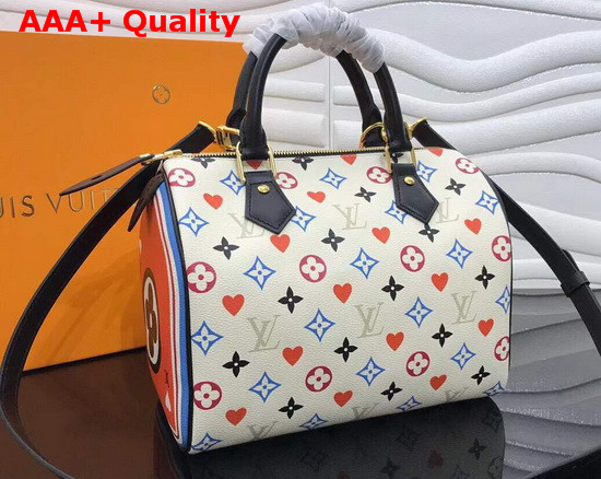 Louis Vuitton Game On Speedy Bandouliere 25 White Transformed Game On Monogram Canvas M57466 Replica