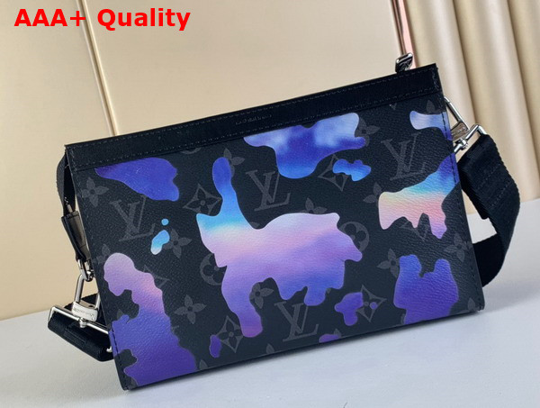 Louis Vuitton Gaston Wearable Wallet Dreamy Blue Sunrise Monogram Eclipse Coated Canvas M81753 Replica