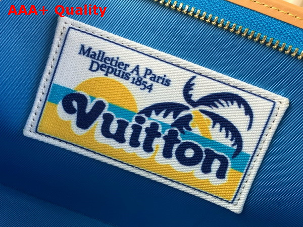 Louis Vuitton Gaston Wearable Wallet in Bright Blue Monogram Surfin Coated Canvas Replica