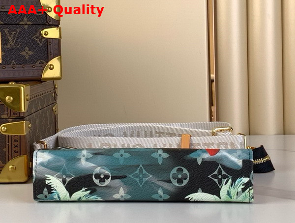 Louis Vuitton Gaston Wearable Wallet in Navy Blue Monogram Surfin Coated Canvas M83466 Replica