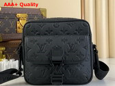 Louis Vuitton Gateaway Messenger in Black Monogram Shadow Leather M12516 Replica