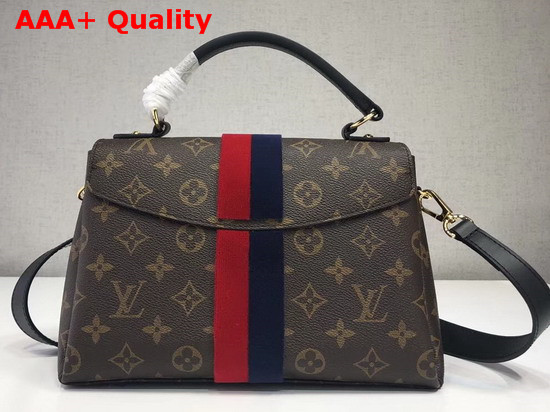 Louis Vuitton Georges BB Monogram Canvas with Navy Cherry Stripe Replica