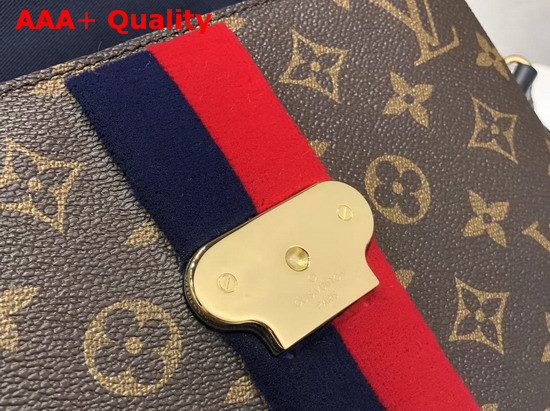 Louis Vuitton Georges BB Monogram Canvas with Navy Cherry Stripe Replica