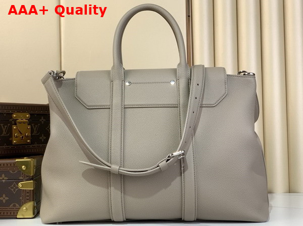 Louis Vuitton Georges Tote MM Gray Cuir Millesime Calfskin Leather M11664 Replica