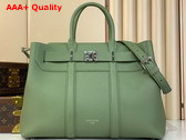 Louis Vuitton Georges Tote MM Khaki Green Cuir Millesime Calfskin Leather M23154 Replica