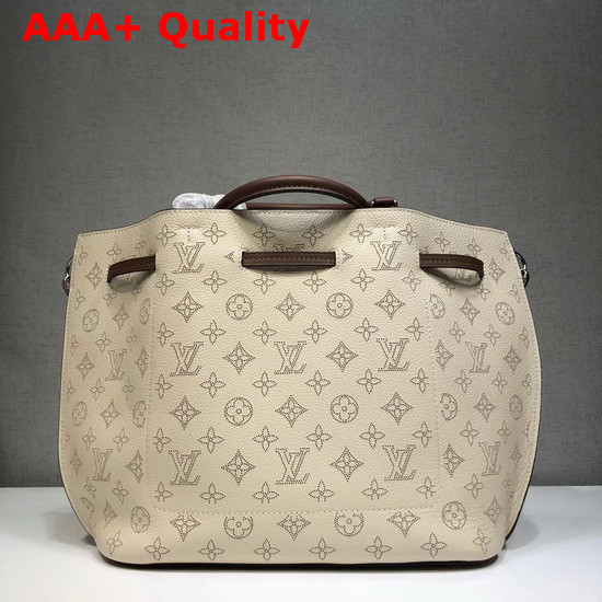 Louis Vuitton Girolata Cream Mahina Perforated Leather Replica