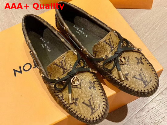 Louis Vuitton Gloria Flat Loafer in Patent Monogram Canvas 1A65J0 Replica