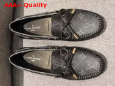 Louis Vuitton Gloria Loafer Monogram Eclipse Canvas Replica