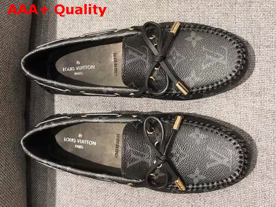 Louis Vuitton Gloria Loafer Monogram Eclipse Canvas Replica