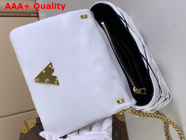 Louis Vuitton Go 14 MM Bag White and Black Lambskin M22890 Replica