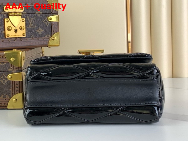 Louis Vuitton Go 14 MM Bag in Black Patent Leather Replica