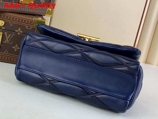 Louis Vuitton Go 14 MM Bag in Navy Blue Lamb Leather M23682 Replica