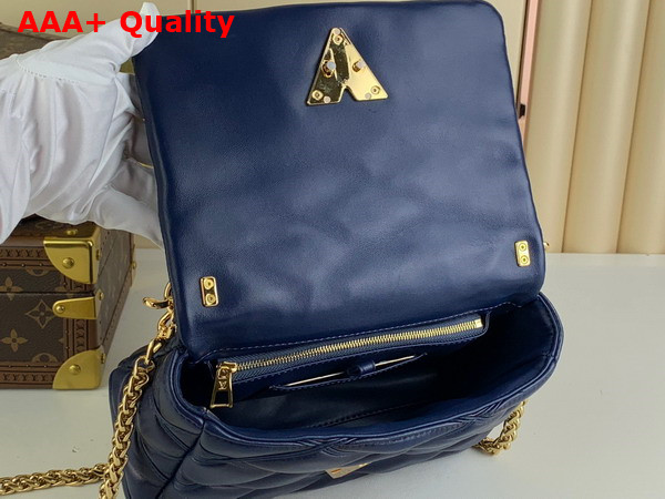 Louis Vuitton Go 14 MM Bag in Navy Blue Lamb Leather M23682 Replica