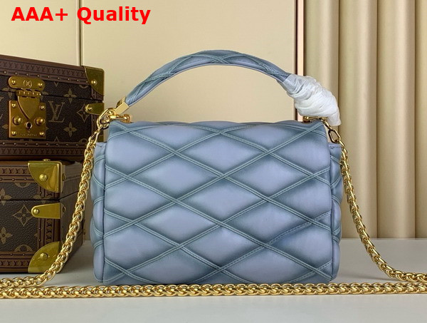 Louis Vuitton Go 14 MM Handbag in Ecume Gray Quilted Lambskin M24186 Replica