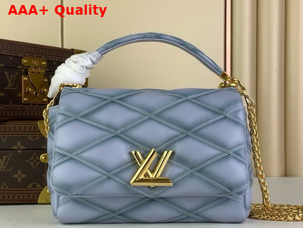 Louis Vuitton Go 14 MM Handbag in Ecume Gray Quilted Lambskin M24186 Replica