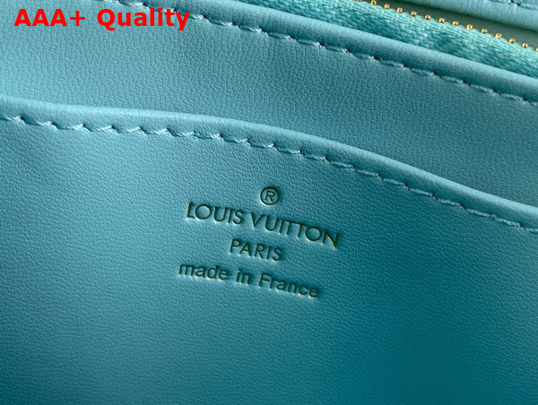 Louis Vuitton Go 14 MM Handbag in Lagoon Turquoise Quilted Lambskin M24185 Replica