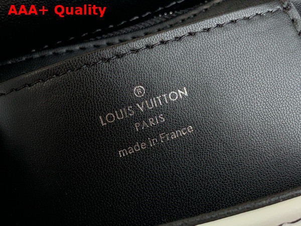 Louis Vuitton Go 14 MM Handbag in Multicolor Quilted Lambskin Malletage Pattern Blue Black and White Replica